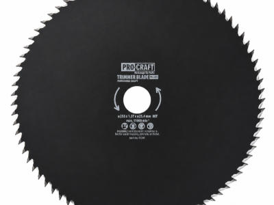 Nůž křovinořezu (kotouč) (D255*25.4)  80T PROCRAFT