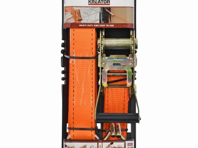 KRTH40808 - Upínací popruh ráčnový s háky 1000kg / 4,6m HIGH QUALITY