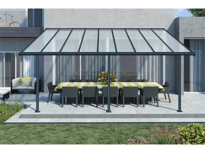 Palram - Canopia Sierra 5400 antracit 3 x 5,46 - Hliníková (montovaná) pergola