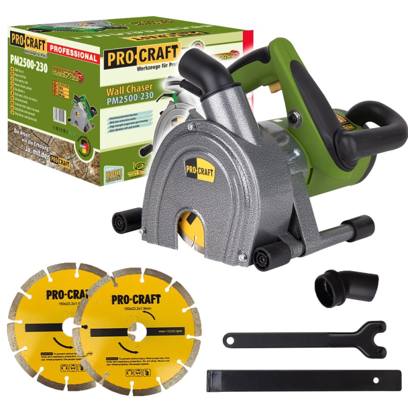 Drážkovací fréza do zdiva Procraft PM2500-230