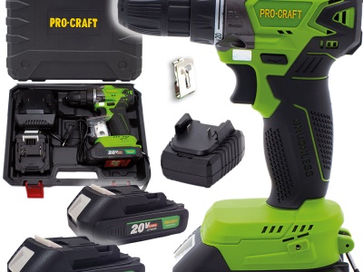 Aku vrtací šroubovák Procraft PA20BL