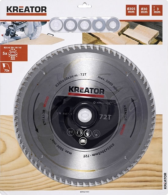 KRT021451 - Pilový kotouč na dřevo 305 mm, 72 Z