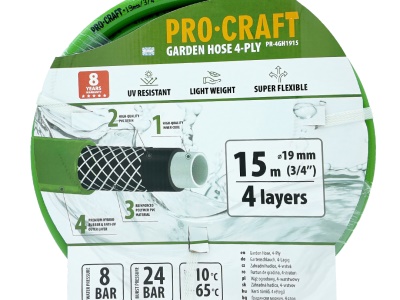 Zelená zahradní hadice Procraft PR-4GH1915