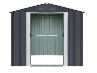 Riwall PRO RMSA 6x8 Anthracite - zahradní domek kovový 2,4 x 1,7 m se sedlovou střechou Antracit