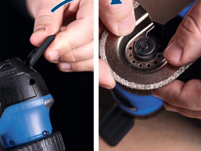 Scheppach C-MT40-X - 20 V IXES aku multifunkční nástroj (bez baterie a nabíječky)