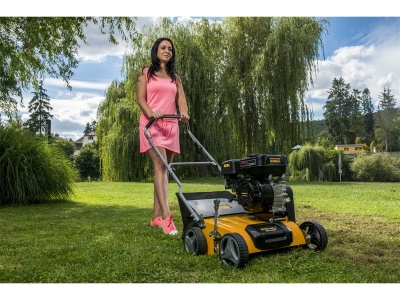 Riwall PRO RPV 4058 - travní vertikutátor/provzdušňovač s benzinovým motorem 40 cm