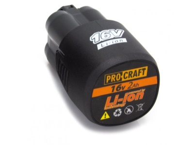 Baterie akumulátorová, 16V Li-ion, 2000mAh  Procraft 16/2