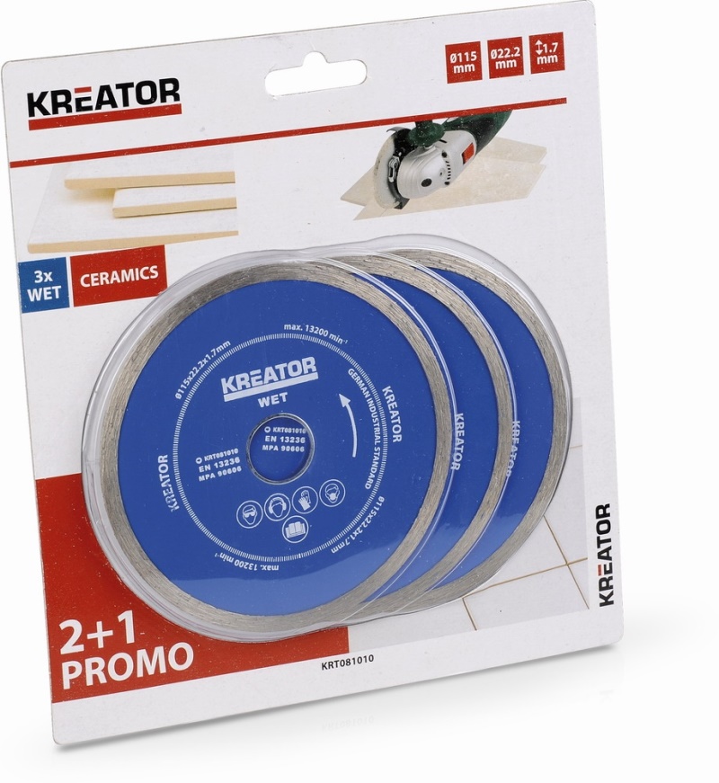 KRT081010 - Diamantový kotouč 115mm WET (2 plus 1)
