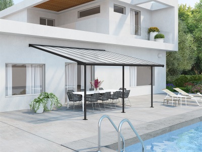 Palram - Canopia Sierra 5400 antracit 3 x 5,46 - Hliníková (montovaná) pergola