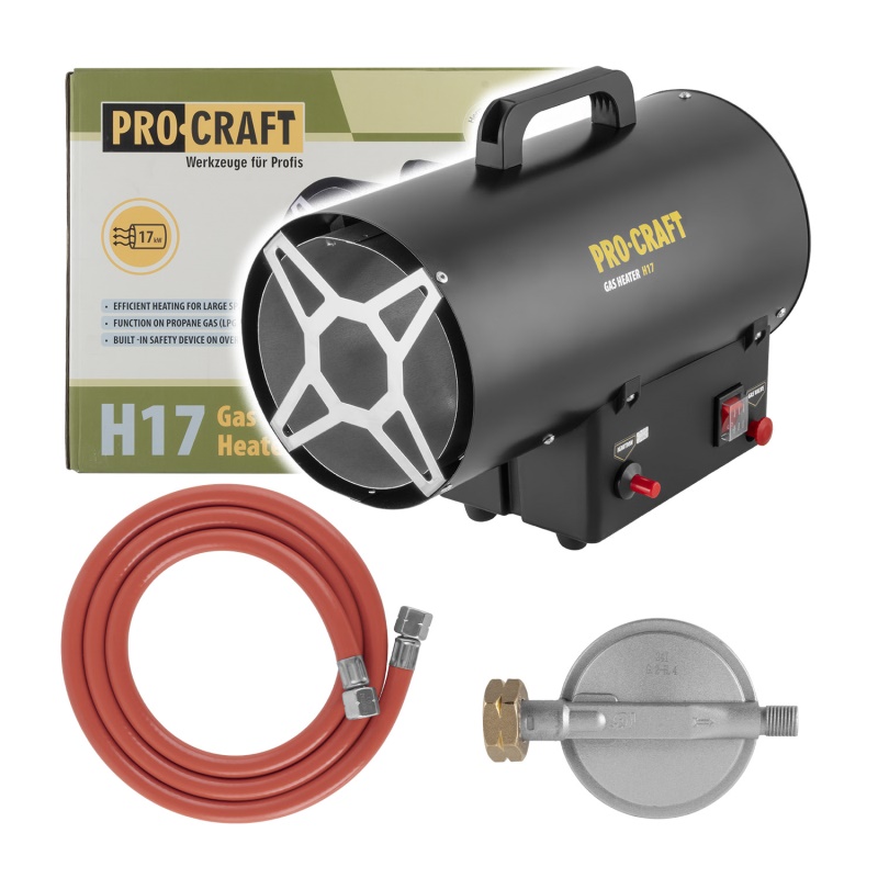 Plynové horkovzdušné topidlo Procraft H17