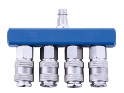 Scheppach Vzduchová rozbočka se 4 rychlospojkami