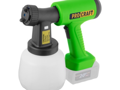 Aku stříkací pistole Procraft PSE22bb s funkcí ofukování (bez baterie a nabíječky)