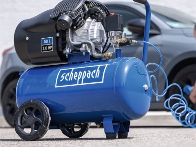 Scheppach HC 53 DC - dvoupístový olejový kompresor 50 L / 10 bar