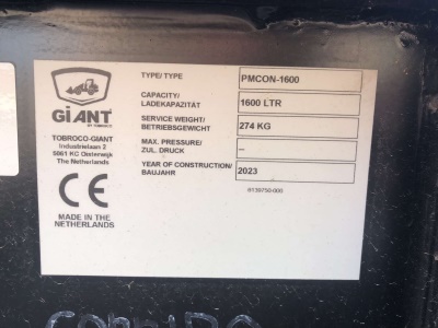 Kontejner na hnůj GiANT 1600