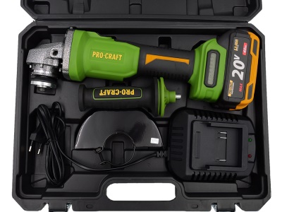 Aku úhlová bruska Procraft PWA220 + 10x řezný kotouč CD125x1.0