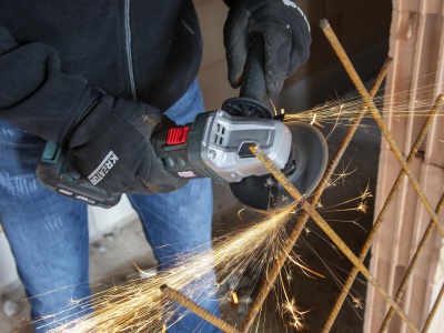 POWPB20200 - Aku úhlová bruska 20V 125mm bezuhlíková (bez AKU)