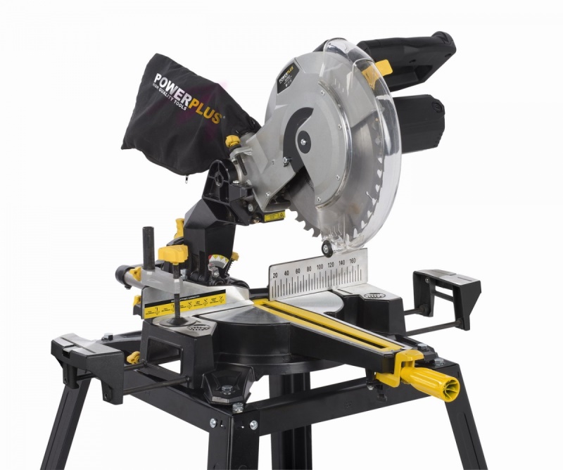 POWX07566T - Pokosová pila s potahem 2 050W / 250mm (stojan)