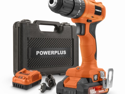 POWDPO1110 - Aku šroubovák / vrtačka s příklepem 20V SET