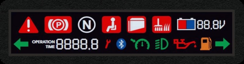 Barevný multifunkční LED Display