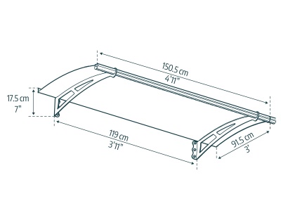 Palram - Canopia Aquila 1500 - vchodová stříška