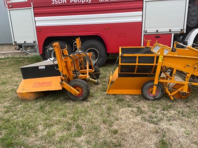 Čelní osekávač cibulové natě Keulmac a Vyorávač cibule Keulmac