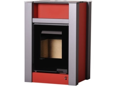 HS Flamingo LEND 11 červená - teplovzdušná krbová kamna