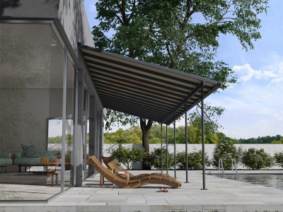 Palram - Canopia Capri 4200 antracit 3 x 4,25 - hliníková (montovaná) pergola