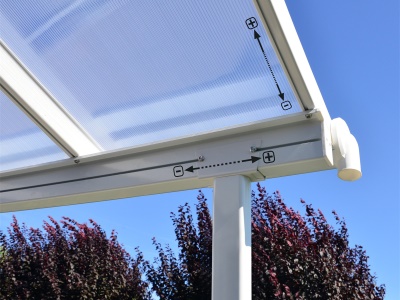 Palram - Canopia Sierra 3000 bílá 3 x 3 - Hliníková (montovaná) pergola