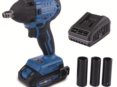 Scheppach BC-IW350-X-SET S - 20 V IXES aku rázový utahovák + 2Ah baterie + nabíječka 2,4 A