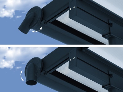 Palram - Canopia Sierra 3000 antracit 3 x 3 - hliníková (montovaná) pergola