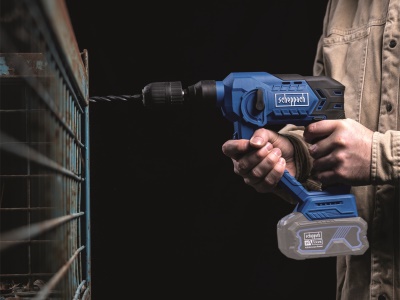 Scheppach C-RHD130-X - aku 20 V IXES vrtací kladivo SDS Plus 3v1 s příklepem, kufrem a příslušenstvím (bez baterie a nabíječky)