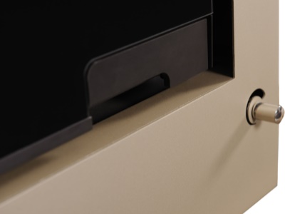 HS Flamingo SAPORO 11/5 olivová ER - teplovodní krbová kamna s 5 kW výměníkem a el. regulací