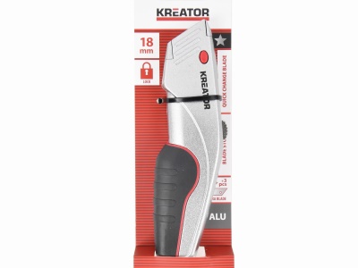 KRTH00206 - Pracovní nůž ze slitiny hliníku  plus  3 náhradní nože - HIGH QUALITY