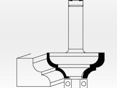 KRT060125 - Fréza na lišty s ložiskem