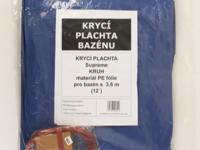 Plachta krycí kruh pro bazény 3,66 m SUPREME