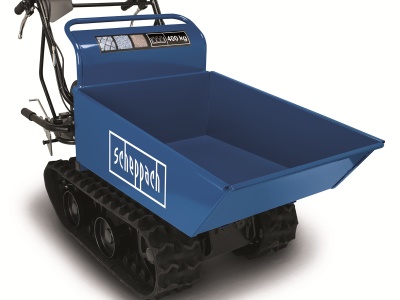 Scheppach DP 4500 - pásový přepravník 400 kg s mechanickým sklápěním korby