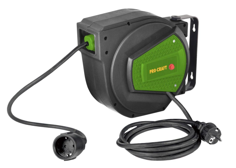 Samonavíjecí prodlužovací kabel, buben 230V EK15