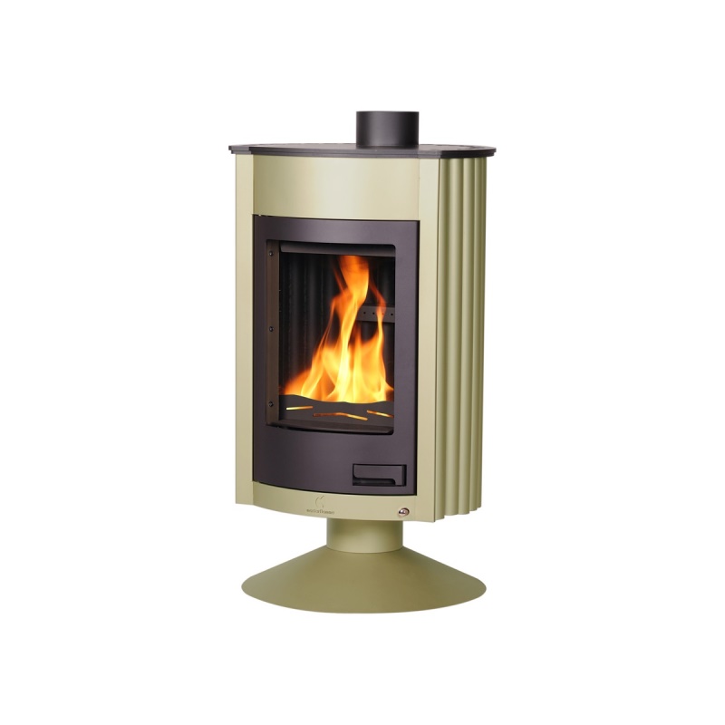 HS Flamingo MEDIE II olivová - krbová kamna