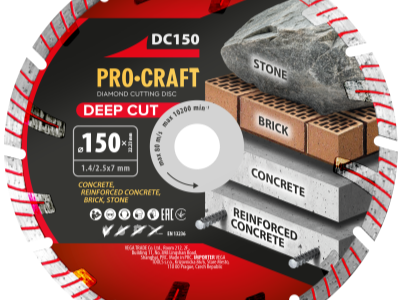 Diamantový řezný kotouč Deep Cut Procraft DC150