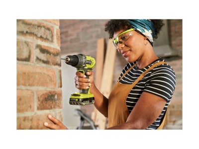 Ryobi R18PD3-120SA17 - aku 18V příklepová vrtačka + 1x 2Ah baterie + nabíječka + taška + sada bitů ONE+