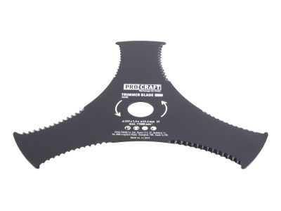 Nůž křovinořezu (D255*25.4) 3T vroubkovaný PROCRAFT