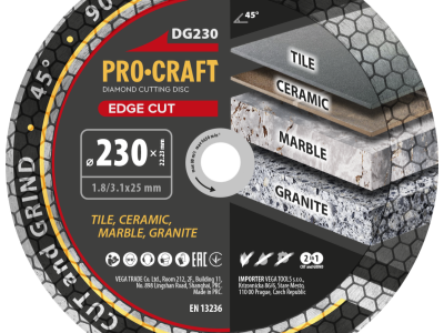 Diamantový kotouč Edge Cut Procraft DG230