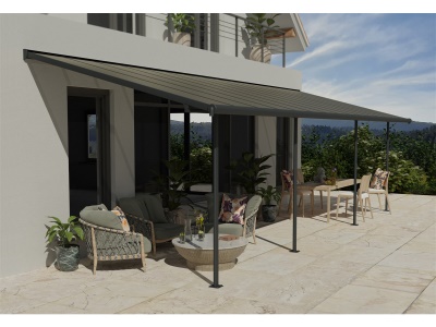 Palram - Canopia Capri 4200 antracit 3 x 4,25 - hliníková (montovaná) pergola