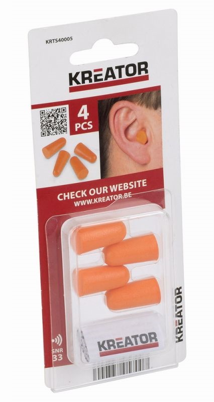 KRTS40005 - Špunty do uší 4 ks PROMO