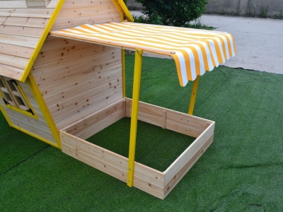 Domeček dětský dřevěný s pískovištěm Flinky