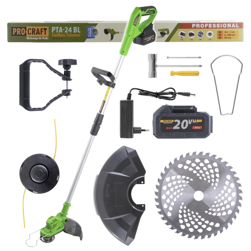 Aku vyžínač Procraft PTA24 BL