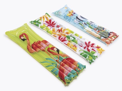 Lehátko nafukovací  - mix vzorů - podmořský svět, plameňák, květiny