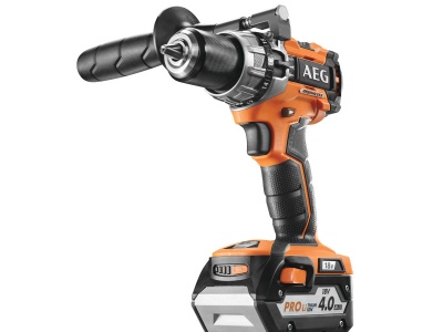 AEG BSB 18C2 BL LI-402C - 18V bezuhlíková příklepová vrtačka, 2 x 4,0Ah akumulátor, nabíječka