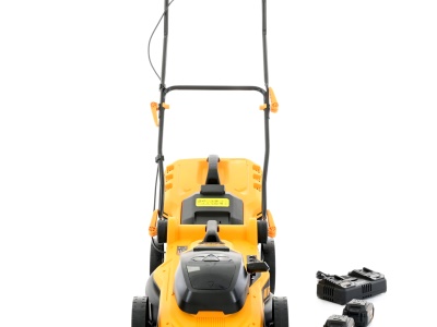 Riwall PRO RALM 4020i SET - akumulátorová sekačka 2 x 20 V + 2x 4 Ah baterie + duální rychlonabíječka 4,5 A