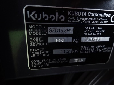 Kubota GZD15-3HD